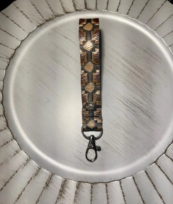 Navajo Brown Leather Lanyard Navajo Brown Leather Lanyard