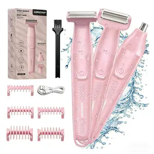[LINKEVAP] Women's 3-in-1 Rechargeable Electric Shaving Tool - Bikini Trimmer, Body & Face Shaver Razor, Nose Hair Trimmer - Painless Hair Removal Solution, Mother’s Day Gift | SummerVibes