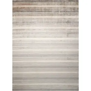 Nourison Home Aura AUR01 Silver Shadow Contemporary Loom-woven Rug