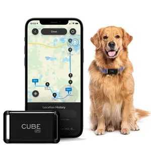 Cube - Mini GPS Tracker for Vehicles, Pets and Kid, Vehicle Location, Route History, Speed Monitoring, Accident Notification, GeoFence, No Activation Fees, Cancel Anytime, Family and Fleets