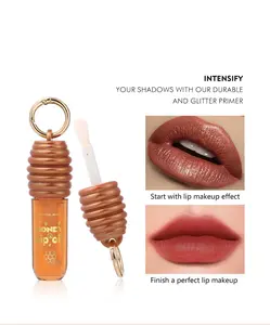 Romantic Beauty Honey Lip Oil with Hyaluronic Acid - Deep Hydration & Plumping for Luxurious Jelly-Like Texture - Ideal for Makeup Enthusiasts
