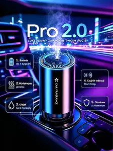Smart car air freshener with starry - sky projection and three - level spray adjustment