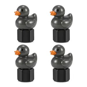 Cute Duck Tire Valve Caps, 4 Pack – Glow in The Dark Car Accessories, Funny Tire Stem Covers for Cars, Motorcycles, Trucks and Bicycles shell cracker