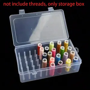 42 spools embroidery needle and thread organizer home sewing tools set PP plastic desktop organizer multifunctional portable storage box handmade DIY accessories storage box
