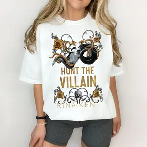 Hunt The Villain T-Shirt, Legacy Of Gods Sweatshirt, Dark Romance Merch, The Heathens Hoodie, Rina Kent Author Tee