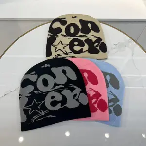 Autumn and Winter Warm Knitted Hat Fashion Double-Sided Jacquard Beanie Unisex Knitted Wool Hat