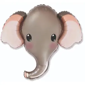 32" Elephant Head Mylar Balloon
