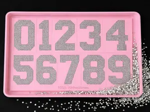 reusable rhinestone template flock