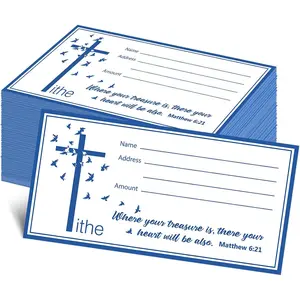 500 Count Tithes and Offering Envelopes for Church Donation Fits Bill Size Checks and Cash Pigeon Design
