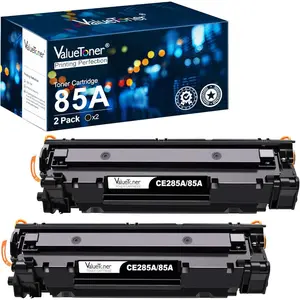 Compatible 85A Toner Replacement For HP 85A Black Toner Cartridge CE285A For HP Laserjet P1102W, Laserjet Pro P1109W, P1102, M1212NF, M1217NFW MFP, M1212, M1217, M1132 Printers (2 Black)