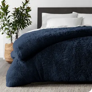 Bare Home Shaggy Duvet Cover - Plush, Super Soft