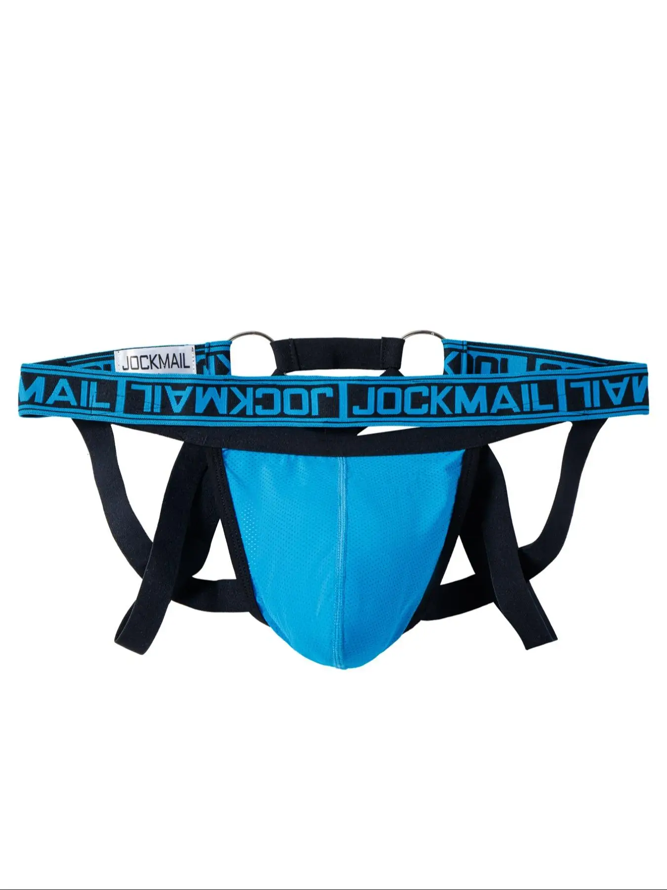 Lgbtq+ Men's Criss Cross Letter Tape Sexy Jockstrap, Breathable Ring Linked Sexy Waist Band for Daily Wear, Fashion Men's Underwear, Athletic Summer W