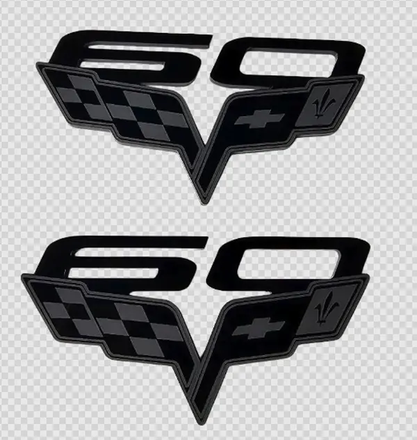 C6 Corvette 60th Anniversary Fender Emblems (Pair)