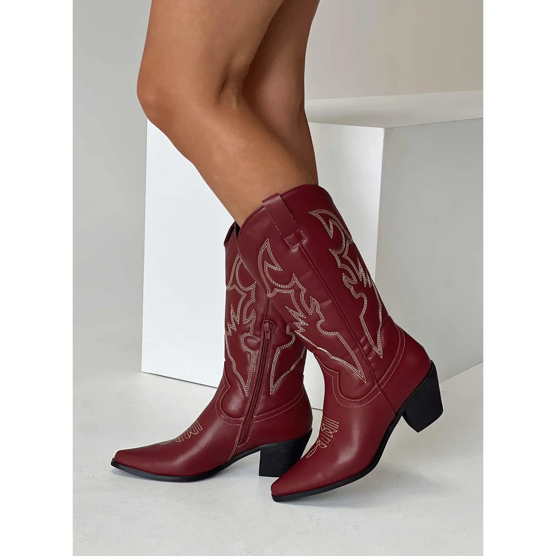 Therapy Clayton Boots Maroon Therapy Clayton Boots Maroon