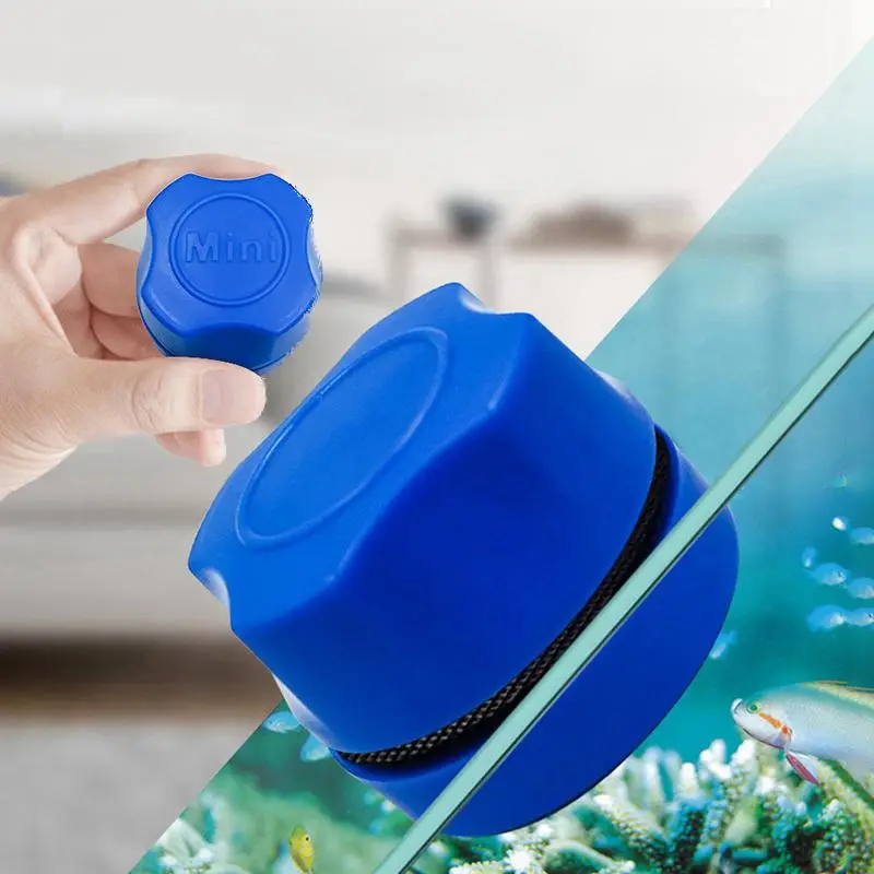Mini Fish Tank Cleaning Brush, Double Sided Glass Cleaning Brush, Aquarium Cleaning Tool