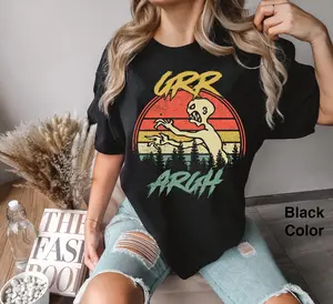 Grr Argh Zombie Comfort Colors T-Shirt, Buffy The Vampire Slayer Shirt, Shirt, Horror Movie Tee Shirt, Retro Legolas Comfort Colors Shirt, Gift For Friends, Gifts For Her, Daughter Casual Cotton