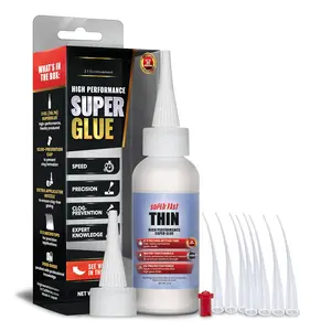 Super Fast Thin,  Instant CA (Cyanoacrylate Adhesive) Super Glue Plus Extra Cap and Microtips, (for Woodturning, Pen Turning, Hobby, Stabilizing, Finish, Inlay) (2 Ounce)