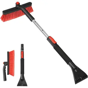 Snow Brush with Ice Scraper for  Windshield Extendable 35 inch Vertical  Snow Remover Windshield Snow Scrapers Removal Shovel for  SUV  Windows