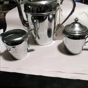 3 piece silver tea set