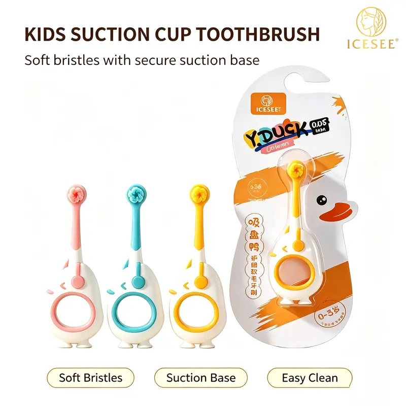 ICESEE Kids Toothbrush Ultra-Soft Bristle Cartoon Design Non-Slip Grip for Ages 2-7 Gentle Gum Protection BPA-Free Safe Oral Care Tool - Daily#summerwins #dealsforyoudays