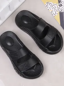 Bokeen Air Cushion Slippers, Premium Leather Look, Fashionable Outdoor Casual Beach Sandals, Lightweight Luxurious Comfort
