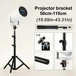 55cm/21.7inch Universal Projector Stand, No Drilling Portable Home Floor Stand, Thickened Adjustable Tripod Base, Easy Setup