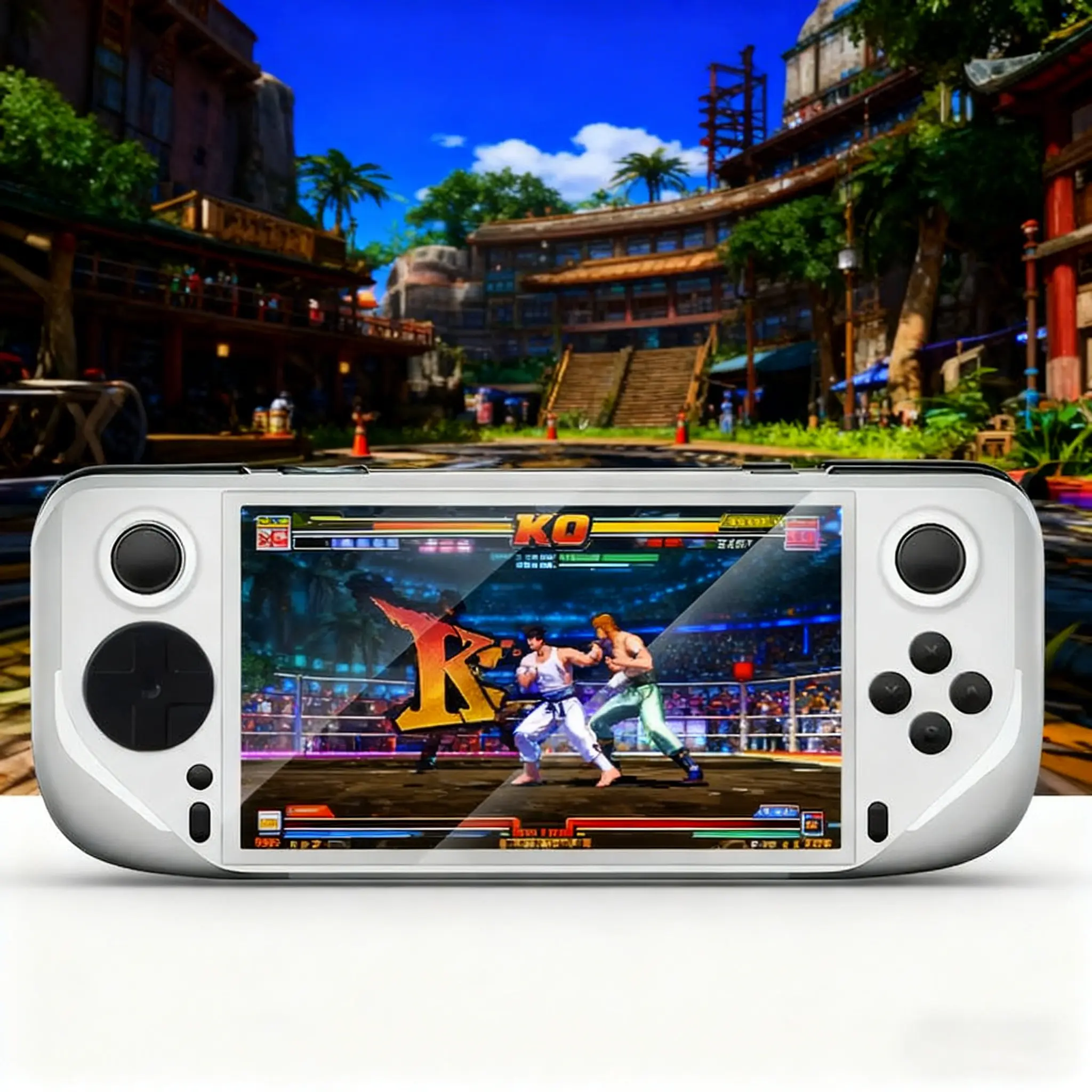 E6 Handheld Game Console with HD IPS Screen, Supports TF Card 64GB, Includes Screen Protector, Durable Abs Structure, USB Charging, Handheld Gaming Console