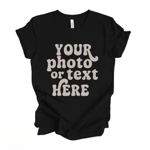 Personalized T-Shirt|Customize with Your Design or Text. One Side Print Shirt