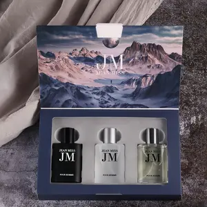 JEAN MISS Men's Perfume Set, 3 Counts/box,Eau De Toilette Spray,Long Lasting Cologne Fragrance, Daily Use Fragrance for Men,Gift for Boyfriend, Long-Lasting Men's CologneTrio:Ocean,Cedar wood & Amber Travel-Size SetGift for Men, Perfume Gift Sets