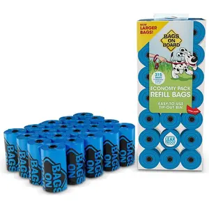 Dog Poop Bags Strong Leak Proof Dog Waste Bags 9 x14 Inches 315 Blue Bags