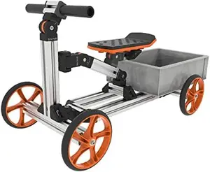KIDROCK Constructible Kit 40 in 1 Kid Rides on Toys,Balance Bike,Engineering Building Kit Kids Sit/Stand Scooter and 20 More Than S-KIT/Medium Kit for 3-8 Years Old(Not Electric)