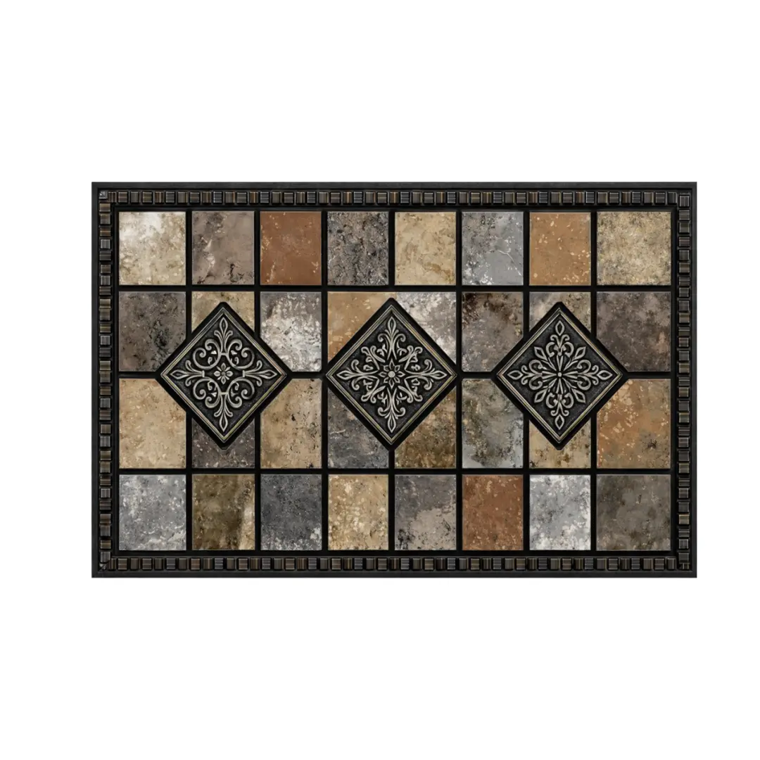 20×31 Inch Anti-Fatigue Mat with Mosaic Tile Design – Elegant Decorative Floor Mat – Ergonomic Standing Desk Mat – Non-Slip, Durable Plastic Surface – Ideal for Kitchen, Office, and Workstations
