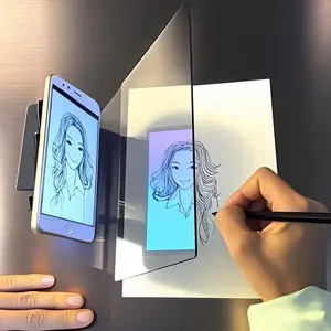 Professional artist painting set, equipped with projection sketch pad, compatible with smartphones and mobile devices, suitable for portraits, landscapes, and used as an art supply set for artists, enthusiasts, and students.