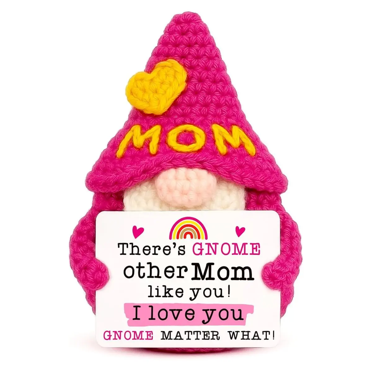 Funny Crochet Gnome Gift for Mom – Cute Mother Birthday, Christmas & Mother’s Day Keepsake