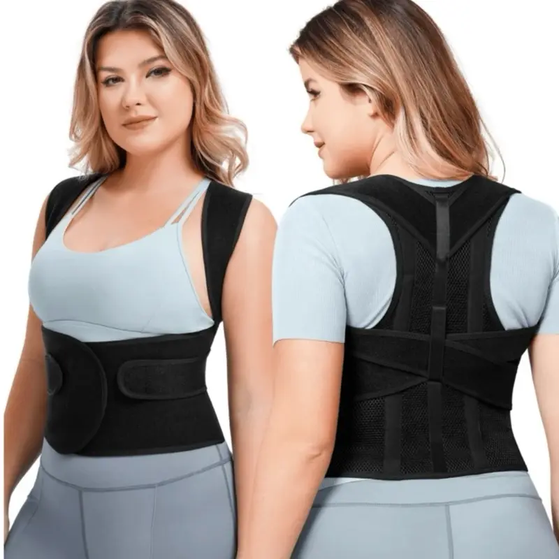 Back Brace Posture Corrector - Lumbar Support Body Strap for Scoliosis Relief and Back Pain Reduction