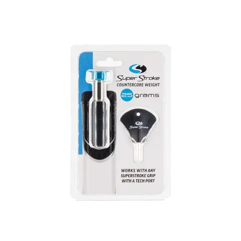 25g Golf Putter Weight Kit - Secure Screw-In Putter Grip Golf Accessories with Tech Port Fit, Wrench Installation, Stabilize Stroke, Fine-Tune Feel, Improve Performance