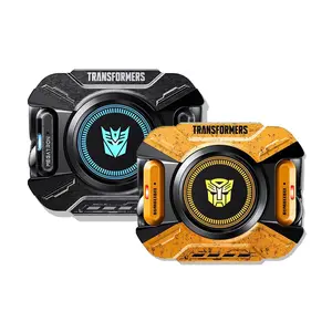 Transformers TF-T93 Ear-Clip True Wireless Bluetooth 6.0 Earbuds with Mic, Zinc Alloy Armor Case, Low Latency Game/Music Modes, Hi-Fi 12mm Drivers, Secure Fit Sports Earphones (Megatron Black)