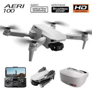 VR Foldable Drone with FPV Goggles, 6K HD Adjustable Camera, Brushless Motors,Optical Flow Positioning,Altitude Hold,360° Flip,2/3 Batteries Optional,RC Quadcopter for Adults Outdoor Photography