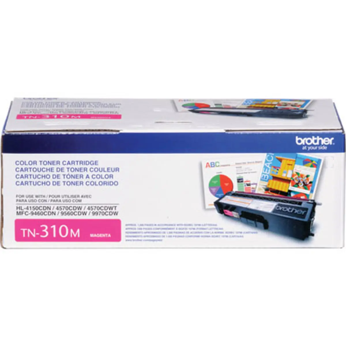 Brother Magenta Toner Cartridge for HL-4150CDN, HL-4570CDW, HL-4570CDWT, MFC-9460CDN, MFC-9560CDW, MFC-9970CDW Printers, 1500 A4 Pages Yield