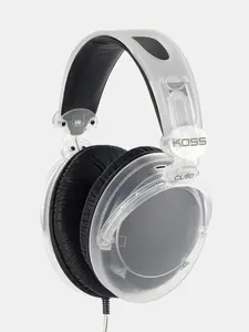 CL/80 Clear Transparent Over-Ear Headphone, Retro 90s Style