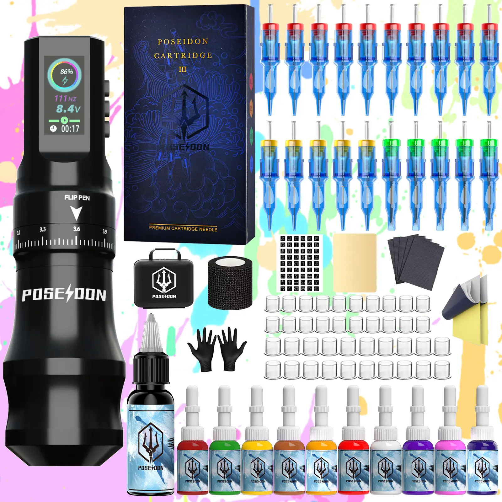 POSEIDON Panda Edition Creative Pen | Black & White Precision Tool | Lightweight Artist Device,POSEIDON Panda Style Pen Tool | Black & White Creative Device | Ergonomic Lightweight Design Adjustable