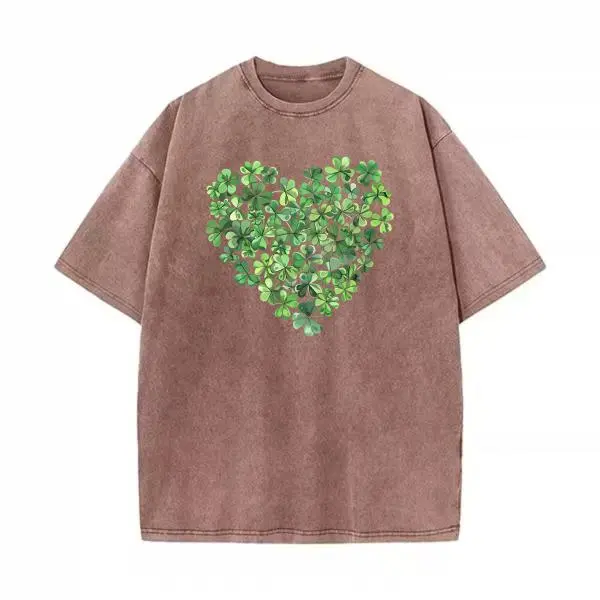 Washed Cotton Tee-Coffee