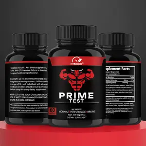 RTMGOB Prime Test Testosterone Supplement Caplets - Supports Workout Performance & Immune Health for Men