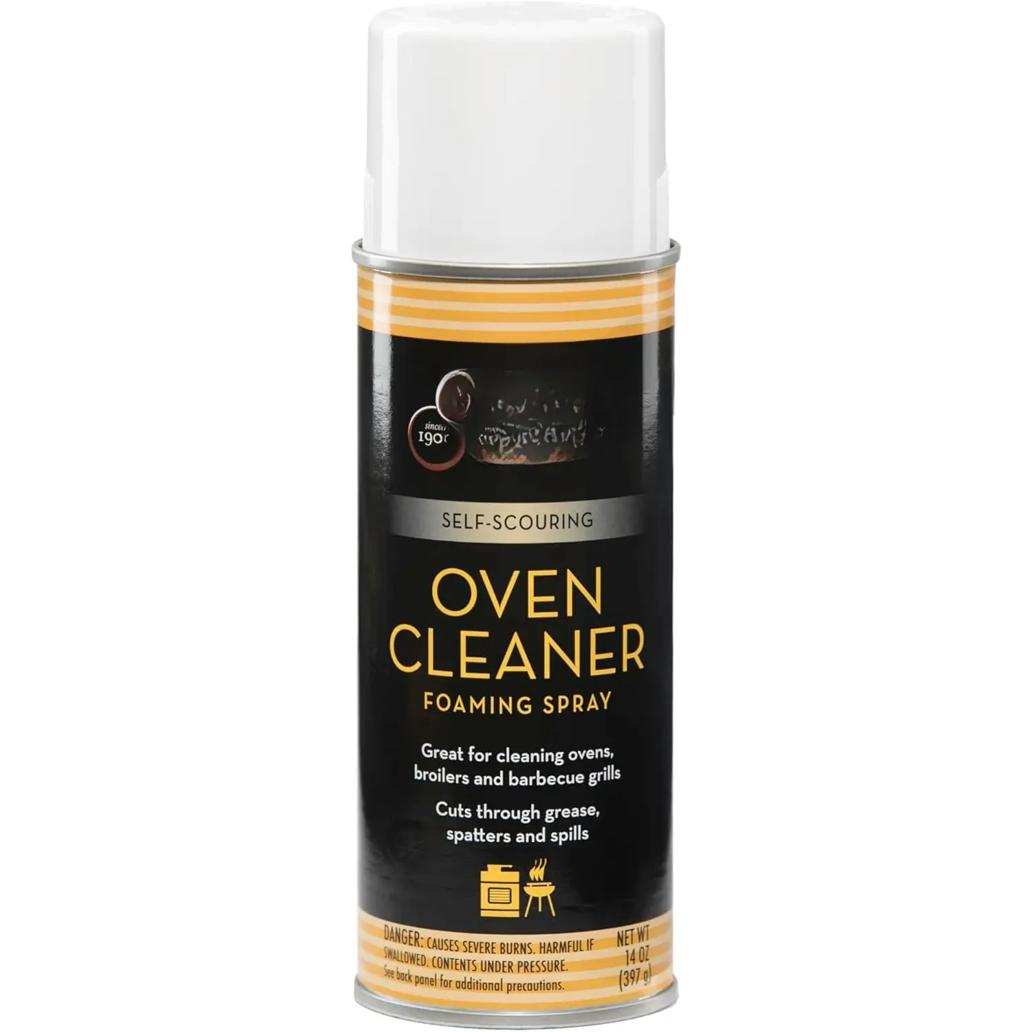 Self-Scouring Oven Cleaner - Spray On Heavy Duty Cleaner for Ovens Broilers and Barbecue Grills Efficiently Cuts Through  Grime Spills and Splatters with Minimal Scrubbing