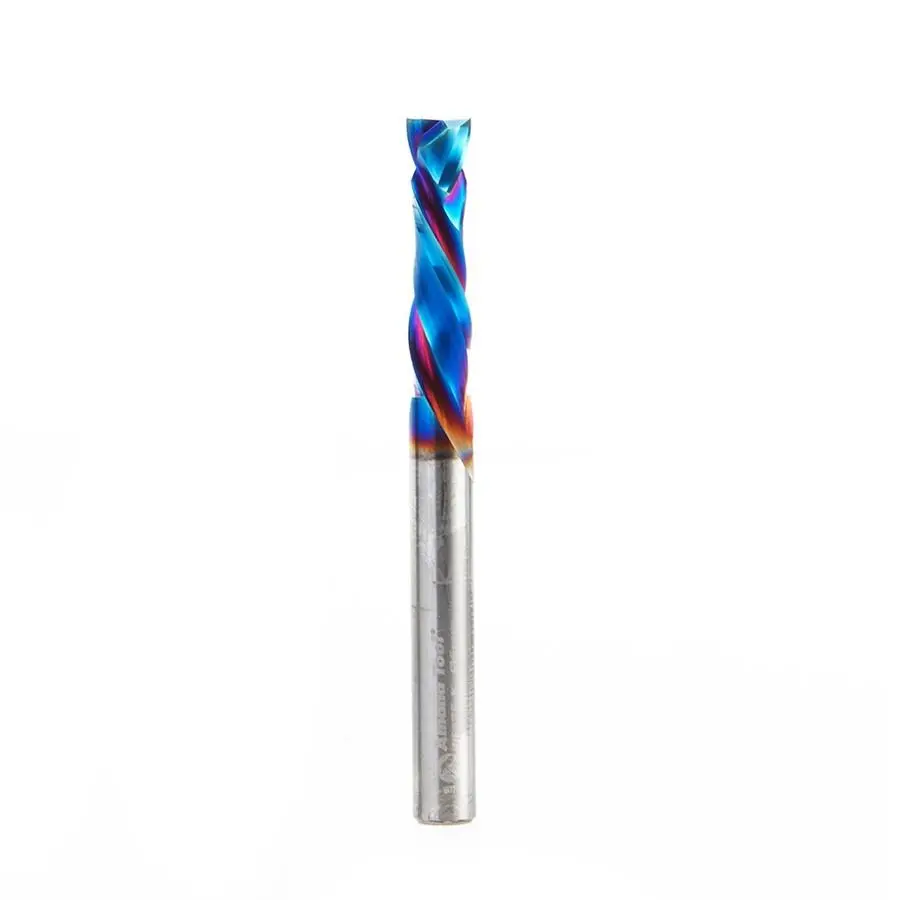 Amana Tool 46175-K CNC SC Spektra Extreme Tool Life Coated Compression Spiral 6mm D x 25mm CH x 6mm SHK x 64mm Long 2 Flute Router Bit
