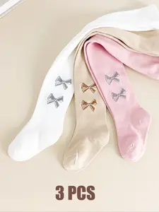 Women's Soft Elastic Fabric Pantyhose Set, Casual Spring & Fall Wear, Daily Comfortable Leggings, Perfect for Everyday Tights