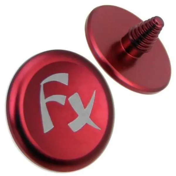 Fotodiox Shutter-Button-FX-Red 12 mm Soft Shutter Release Anodized Aluminum Concave Button for Camera, Red