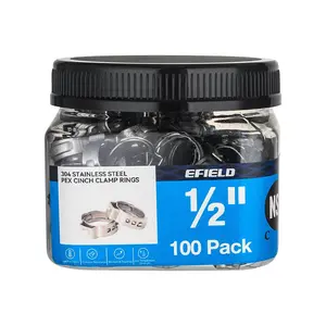 PEX Clamp Rings 1/2" (100) in Bottle