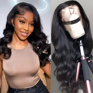 [Only $39=18 Inch human hair wig] 13x4 18 Inch body wave Lace Front Wigs Human Hair Lace Frontal Wigs Brazilian Human Hair 180 Density Human Hair Wigwith Baby Hair Wig