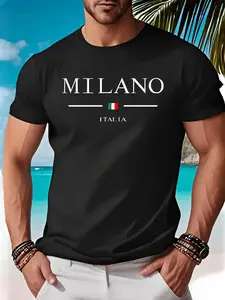 Men's Italian-Themed T-Shirt - Milano with Italian